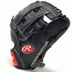 bsp; Comfortable black Horween H Web infield glove in this winter Horween col
