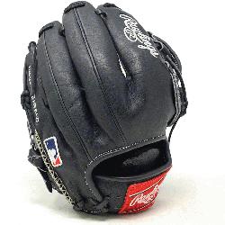 bsp; Comfortable black Horween H Web infield glove in this winter Horween collectio