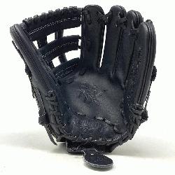 Comfortable black Horween H Web infield glove in this winter Horween collection. Ivory Ha