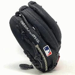 Comfortable black Horween H Web infield glove in this winter Horween collection. Ivo