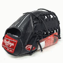 gloves.com exclusive PRO12TCB in black Horween Leather. The Rawlings Heart of the Hide