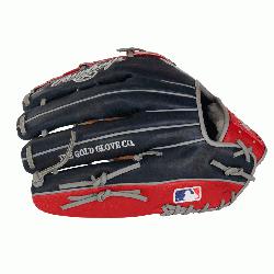 lings 12 3/4-Inch RA13 Pattern Pro H™ Web Baseball Glove - Camel/Navy Colorway - 