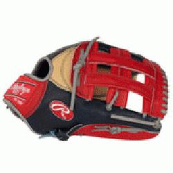  Rawlings 12 3/4-Inch RA13 Pattern Pro H™ Web Baseball Glove - Camel/Navy Color