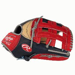 wlings 12 3/4-Inch RA13 Pattern Pro H™ Web Baseball Glove - Camel/Navy Colorway - Rona