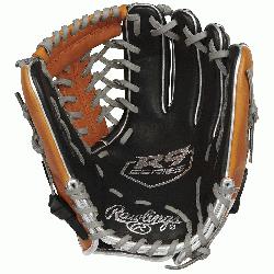  Rawlings R9-115U Contour Fit Baseball Glove, designed to provide young player