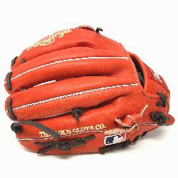 200 infield pattern Heart of the Hide in red/orange color.   11.5 