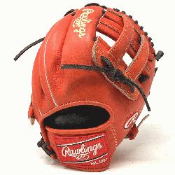 Rawlings popular 200 infield pattern Heart of the Hide in red/o