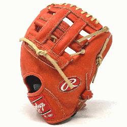  200 infield pattern Heart of the Hide in red/orange color. &