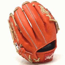 200 infield pattern Heart of the Hide in red/orange color.   The 200-pattern baseball g