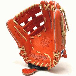 200 infield pattern Heart of the Hide in red/orange color.   The 200-pattern baseb