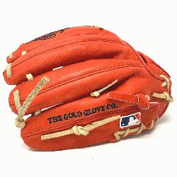 of the Red/Orange leather in 12 inch 200 Pattern H Web. 12 Inch 200 Patt
