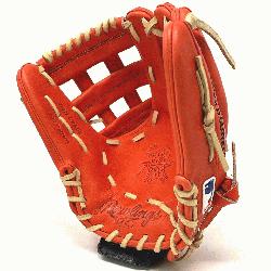 t of the Red/Orange leather in 12 inch 200 Pattern H Web. 12 Inch 200 Pattern H Web Ro