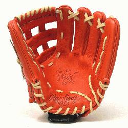 awlings Heart of the Red/Orange leather in 12 inch 200 Pattern H Web. 