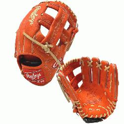  11.5 TT2 pattern baseball glove in red/orange 