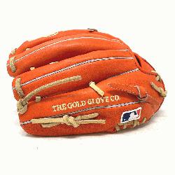 gs popular 11.5 TT2 pattern baseball glove in red/orange Heart of the Hide Leather. Singl