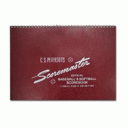 etersons Original Scoremaster Scorebook for baseball and softball. Includes i