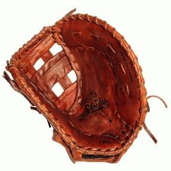  Womens First Base Model Single Bar Web Antique Tobacco Tanned Steerhide Leather Ad