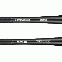 StringKing Metal Pro BBCOR -3 aluminum alloy baseball bat combines premium materials and