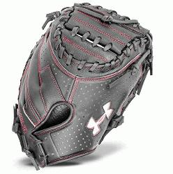 Framer series mitt features a blend of leather with a hig