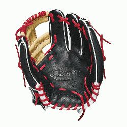 b with Baseball stitch New pattern featuring gap welting Black, blonde and Red Pro S