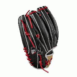  web with Baseball stitch New pattern featuring gap welting Black, blonde and Red Pro S