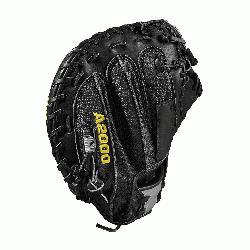 catcher model, half moon web Thumb Protector Black SuperSkin -- twice the strength but half th