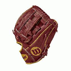 11.5 infield model, dual post web Brick Red with Vegas gold Pro Stock leather, preferred for