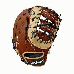  first base model, double horizontal bar web Copper, blonde and black Pro Stock Select leather, 