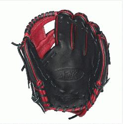 Accents - 11.5 Wilson A1K DP15 Red Accents Infield Baseball Glov