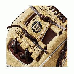 model; I-Web Double lacing at the base of the web Blonde/Dark Brown/White Pro Stock leather, prefe