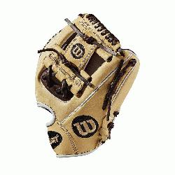 Infield model; I-Web Double lacing at the base of the web Blonde/Dark Brown/White Pro Sto