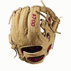 aseball glove H-Web design Blonde Full-Grain leather. 