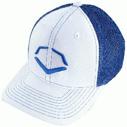 Polyester/42% Cotton/2% SPANDEX Imported Flex-fit trucker hat Embroidered logo on front B