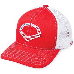 56% Polyester/42% Cotton/2% SPANDEX Imported Flex-fit trucker hat Embroidered logo on front Bre