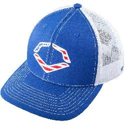 Cotton/2% SPANDEX Imported Flex-fit trucker hat Embroidered logo on front Breathable