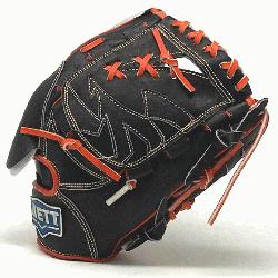 nbsp; ZETT Pro Model 12 inch Black Wing Tip Pitcher Glove ZETT 