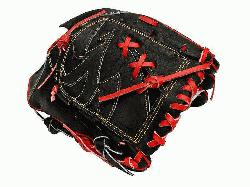 del 12 inch Black Wing Tip Pitcher Glove ZETT Pro Model 