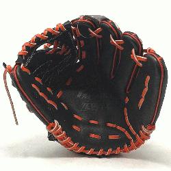 T Pro Model 12 inch Black Wing Tip Pitcher Glove ZETT Pro Model 