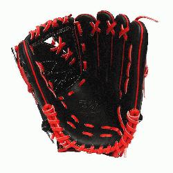 TT Pro Model 12 inch Black Wing Tip Pitcher Glove ZETT Pro Model Bas