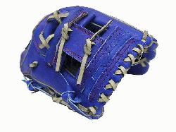 bsp; ZETT Pro Model 12 inch Royal/Grey Wide Pocket Infielder Glo