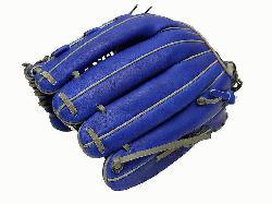 el 12.5 inch Royal/Grey Wide Pocket Outfielder Glove ZETT Pro Model Baseball 