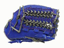  12.5 inch Royal/Grey Wide Pocket Outfielder Glove ZETT Pro Model Baseball Glove Series is d