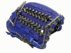 5 inch Royal/Grey Wide Pocket Outfielder Glove ZETT Pro Model Baseball Glove Series is 