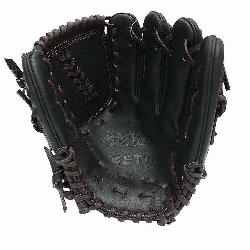  Model 11.5 inch Black Pitcher Glove ZETT Pro Model Baseball Glove Series is des