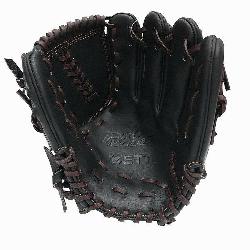 del 11.5 inch Black Pitcher Glove ZETT Pro 