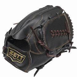 del 11.5 inch Black Pitcher Glove ZETT Pro Mode