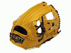 .25 inch Tan Infielder Glove ZETT Pro Model Baseball Glov