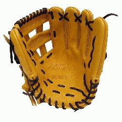 T Pro Model 11.5 inch Tan Infielder Glove ZETT Pro Model Baseball Glove Series is des