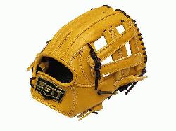 11.5 inch Tan Infielder Glove ZETT Pro Model Baseball Glove Series is designed for 