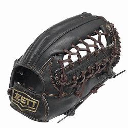 odel 12.5 inch Black Outfielder Glove ZETT Pro M